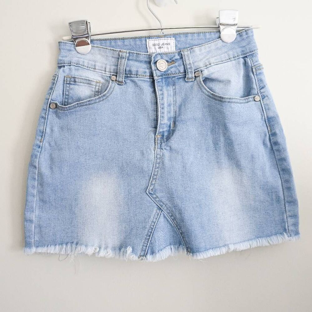 Gogo Jeans Denim Mini Skirt
